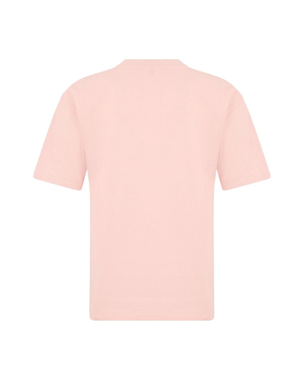 Saint Laurent Pink Cotton T-Shirt With Embroidered Logo for men