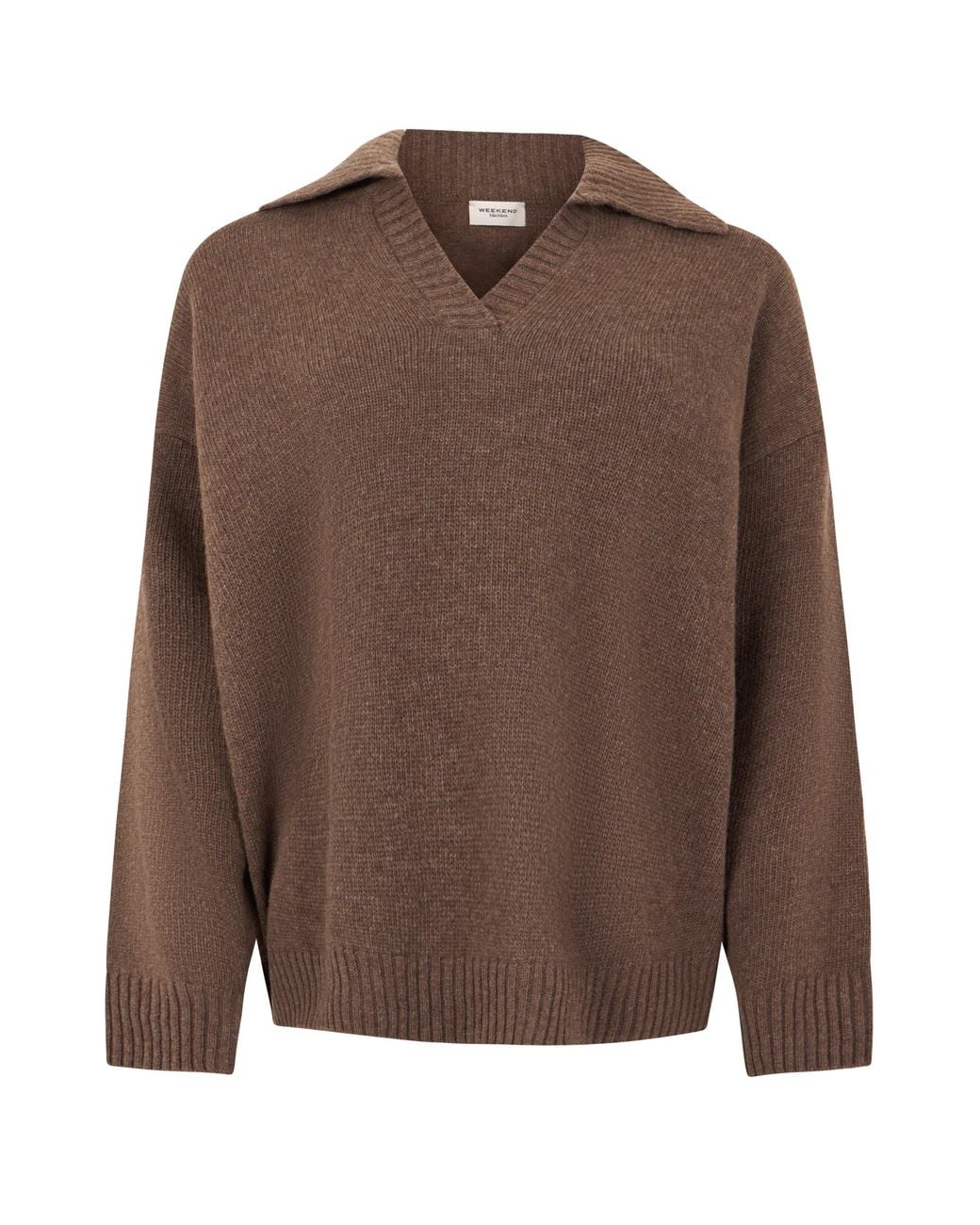 Weekend by Maxmara Brown Virgin Wool Sweater