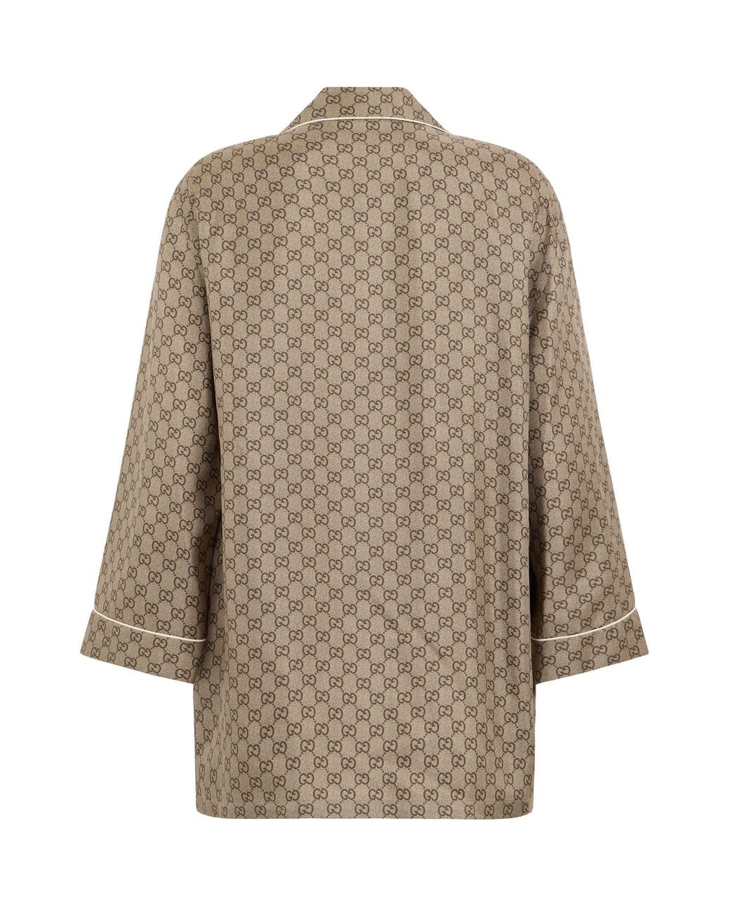 Gucci Natural Monogram Shirt-Ebony Silk