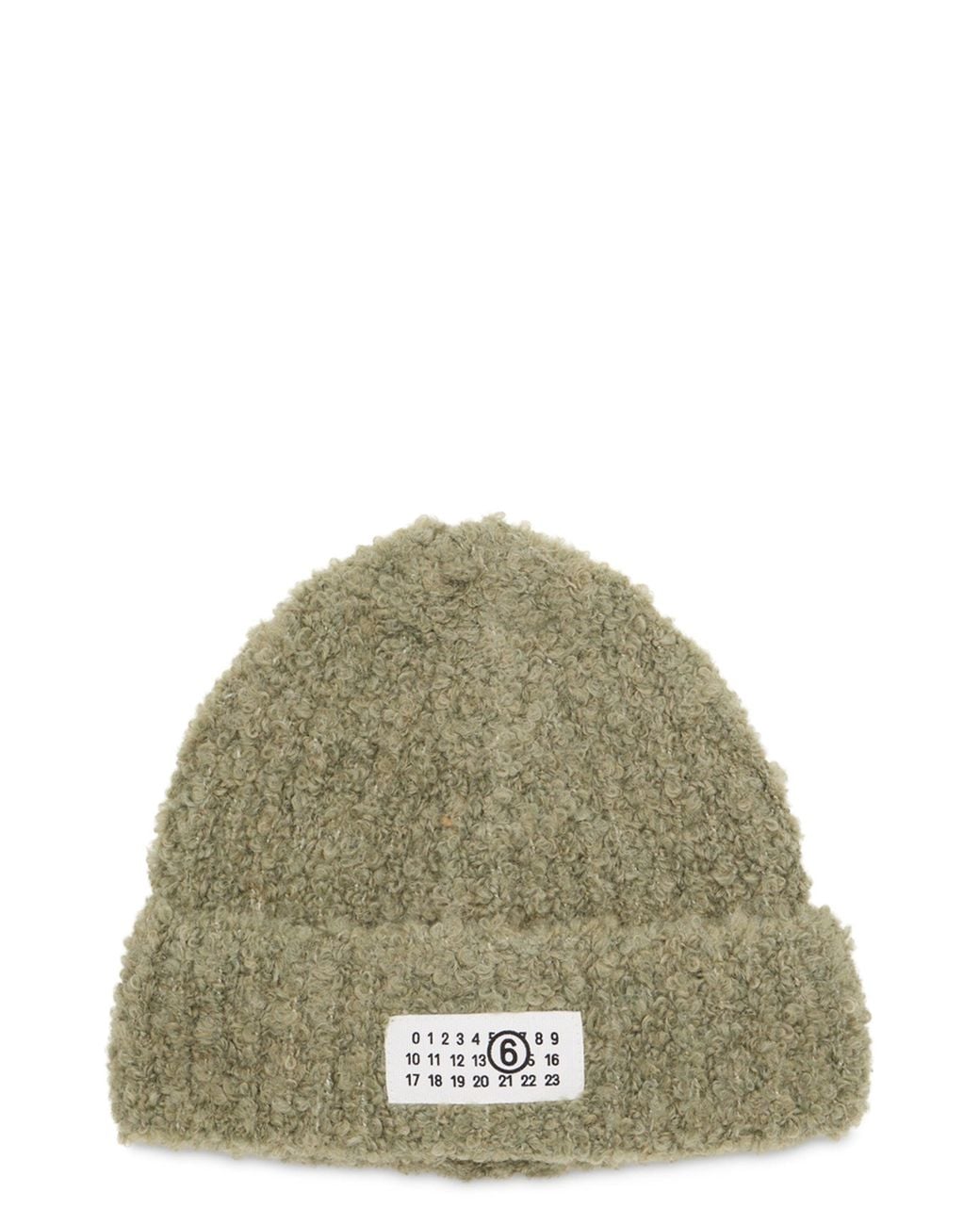 MM6 by Maison Margiela Green Knitted Hat