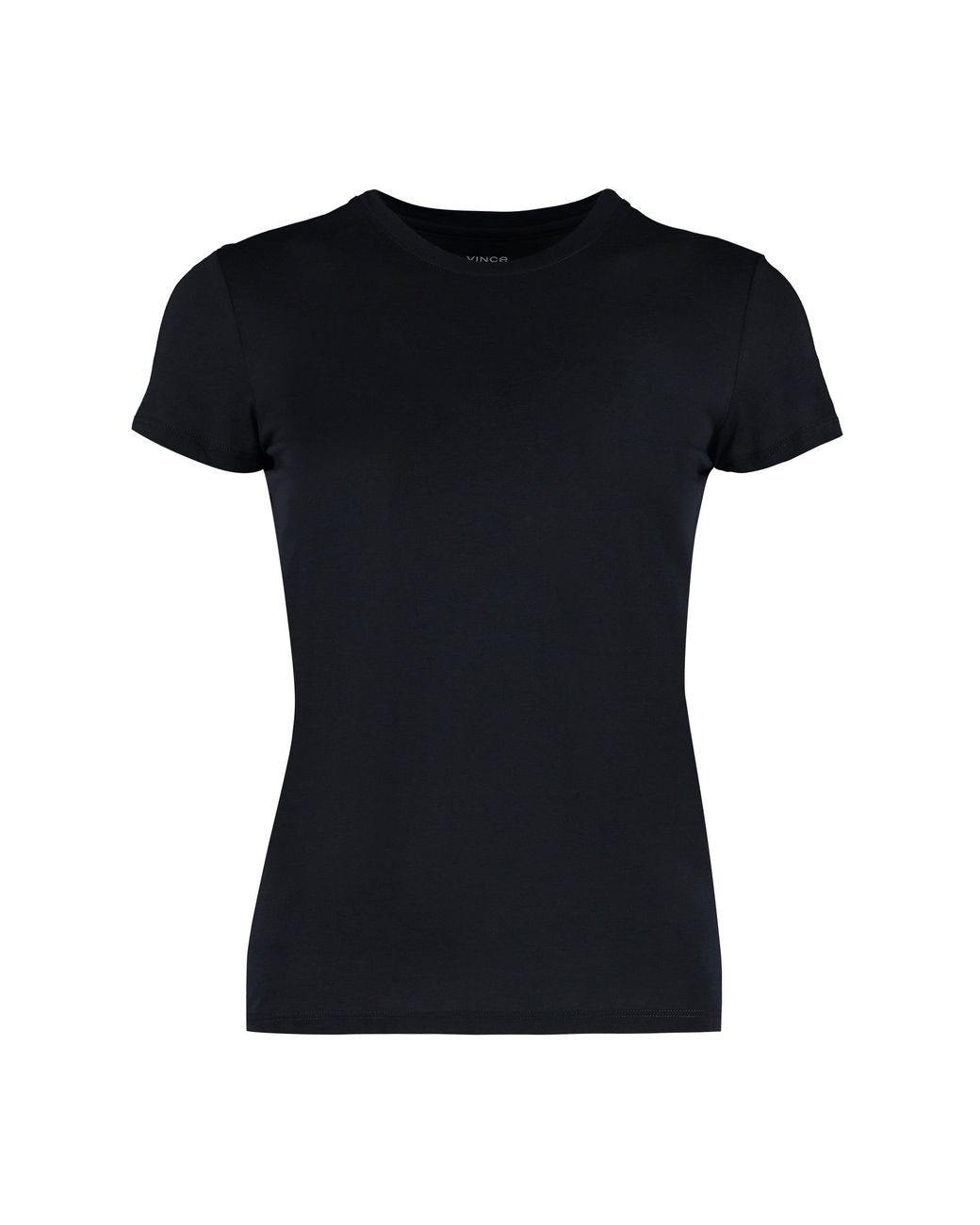 Vince Black Cotton Crew-Neck T-Shirt T-Shirts & Jerseys