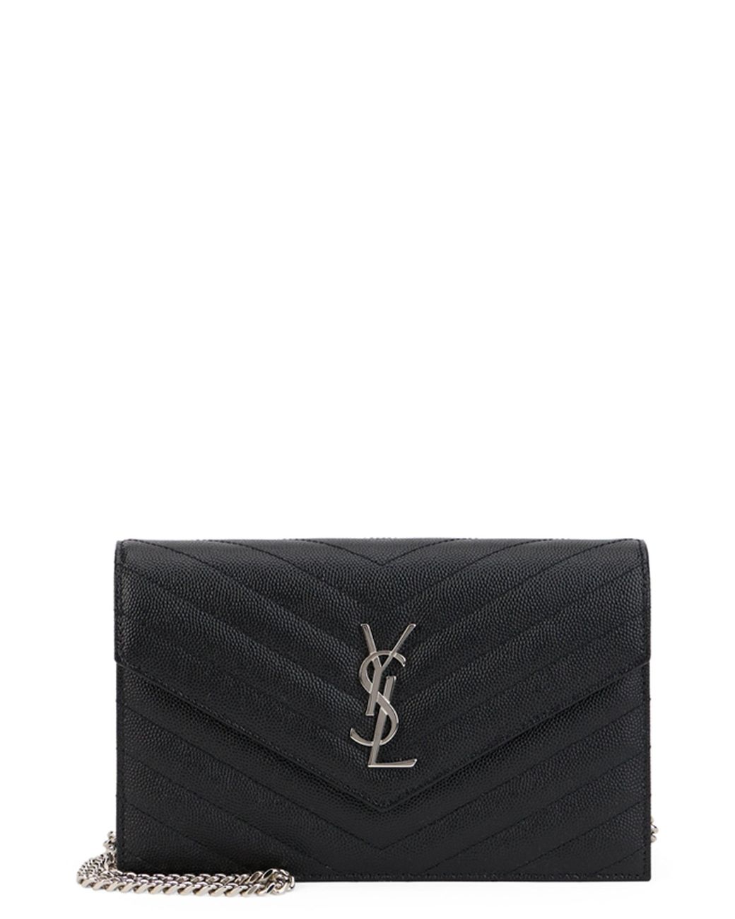 Saint Laurent Black Shoulder Bag With Monogram