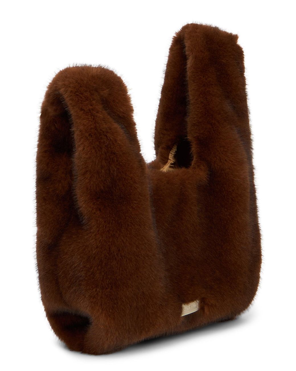 Herno Brown Faux Fur Bag