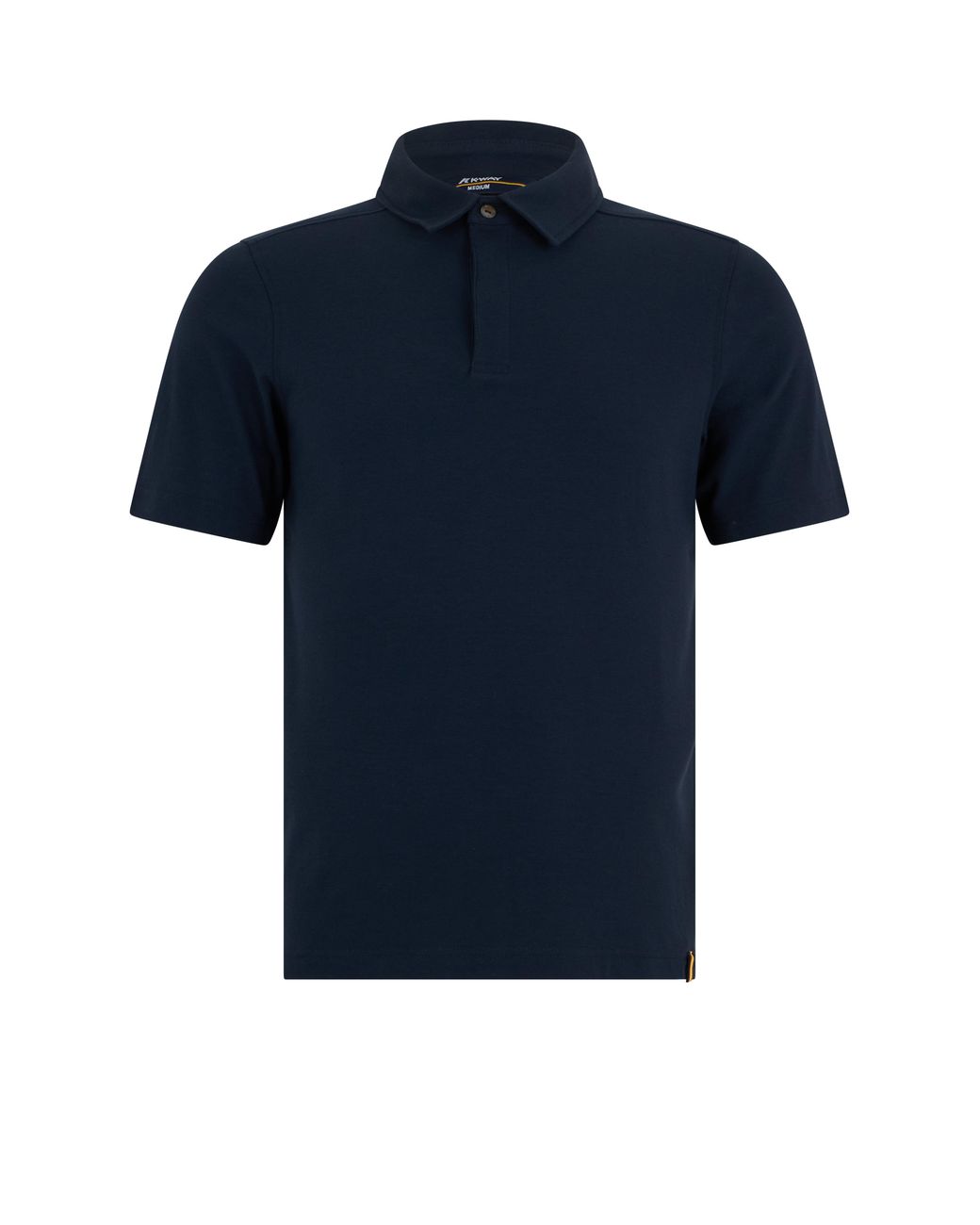 K-Way Blue Cotton Polo With Short Sleeves for men
