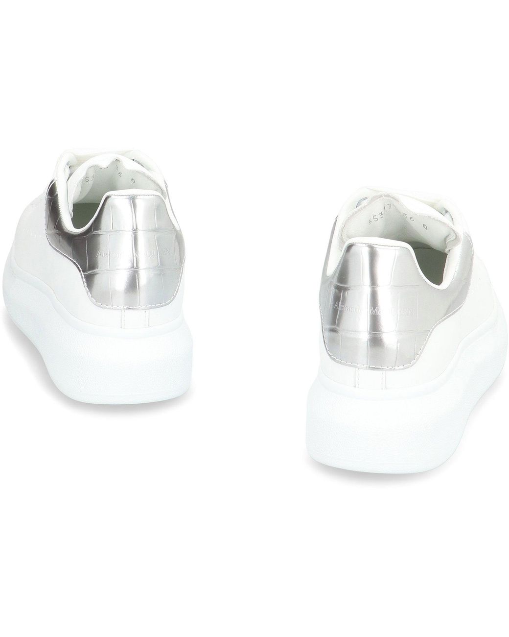 McQueen White Leather Chunky Sneakers