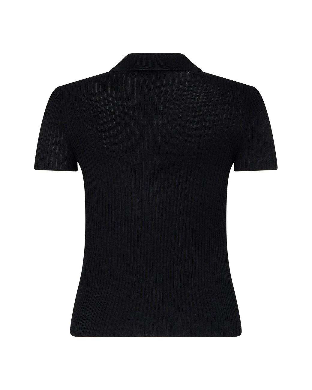 Balenciaga Black Cardigan Ribbed Knit Viscose Cardigans