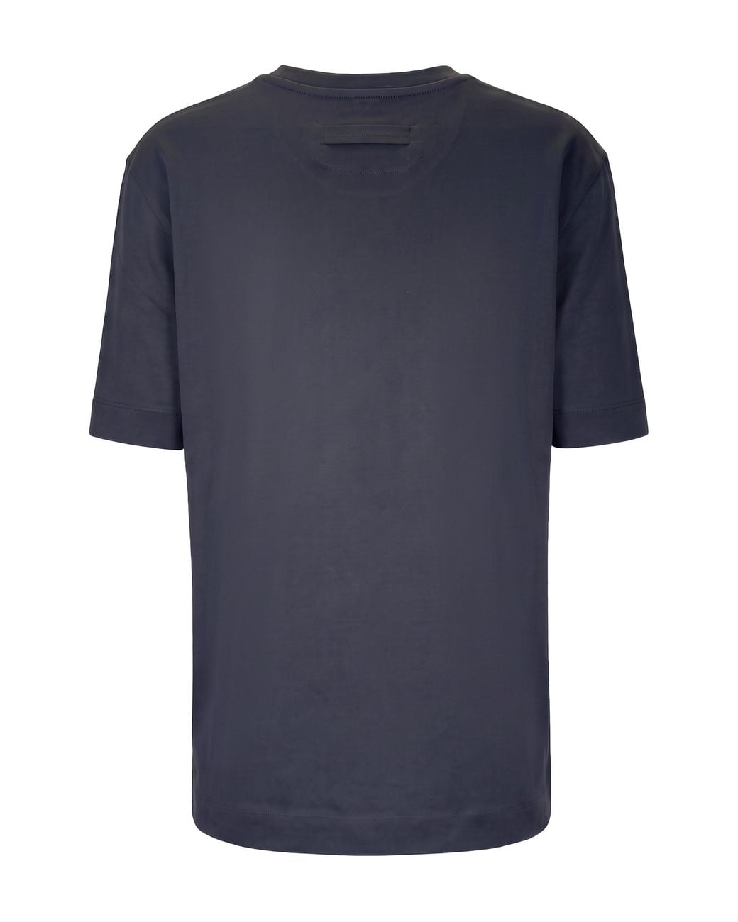 Zegna Blue Crew Neck T-Shirt for men