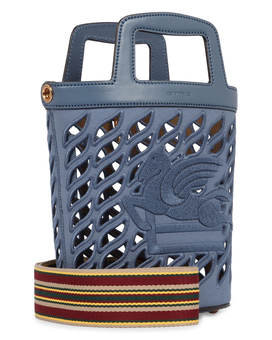 Etro Blue Coffa Bucket Bag