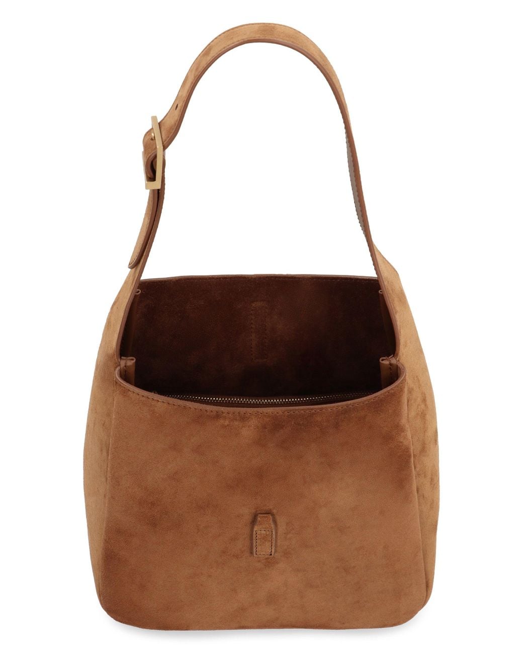 Saint Laurent Brown Le 5 À 7 Piccola Suede Handbag