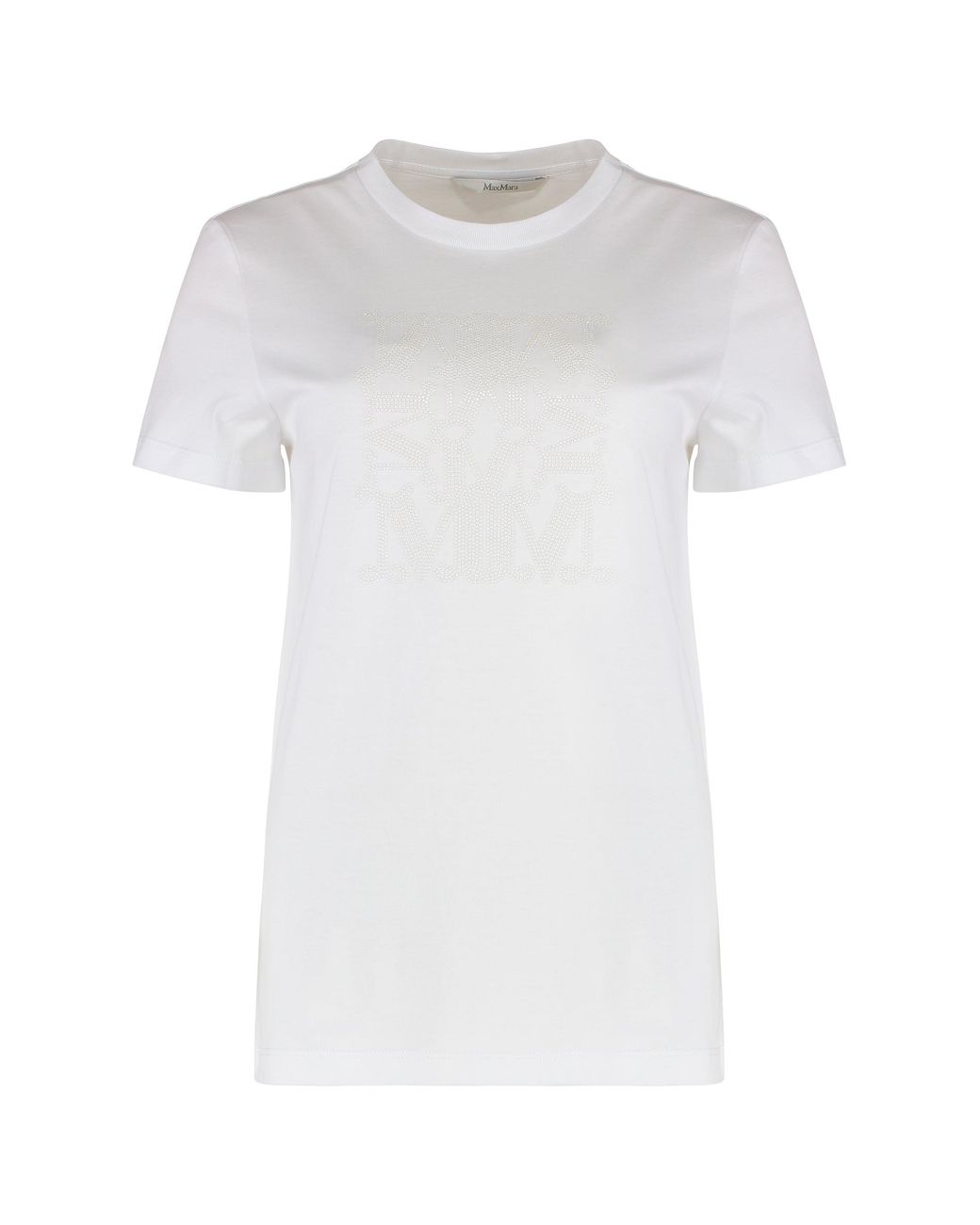 Max Mara White Crew-Neck T-Shirt Giovane Cotton T-Shirts & Jerseys
