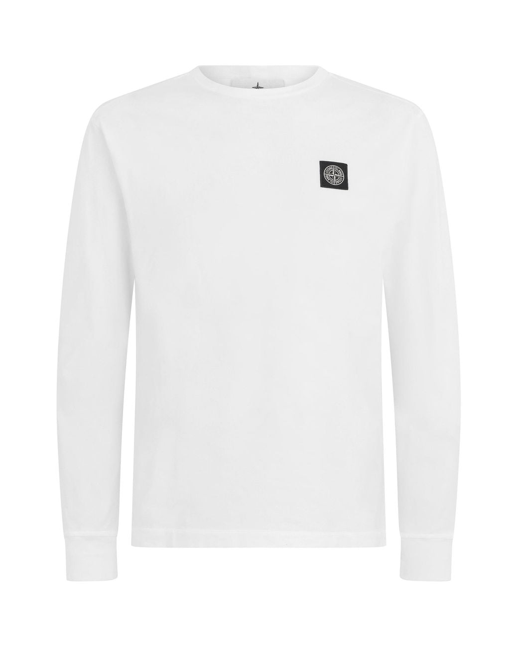 Stone Island White Long Sleeve T-Shirt for men