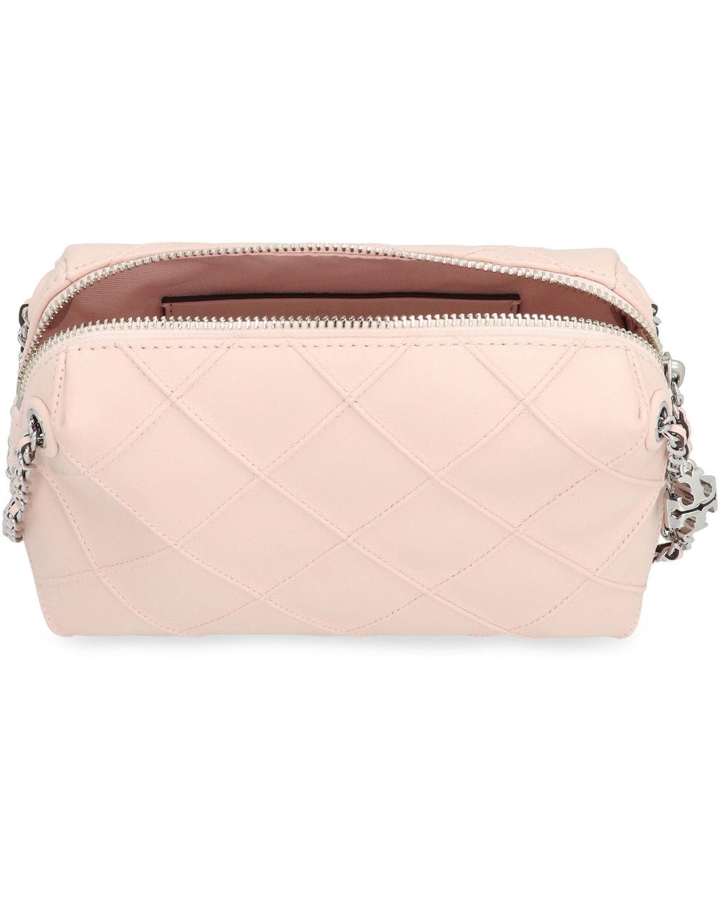 Tory Burch Pink Crossbody Bag Fleming Leather Lamb Shoulder