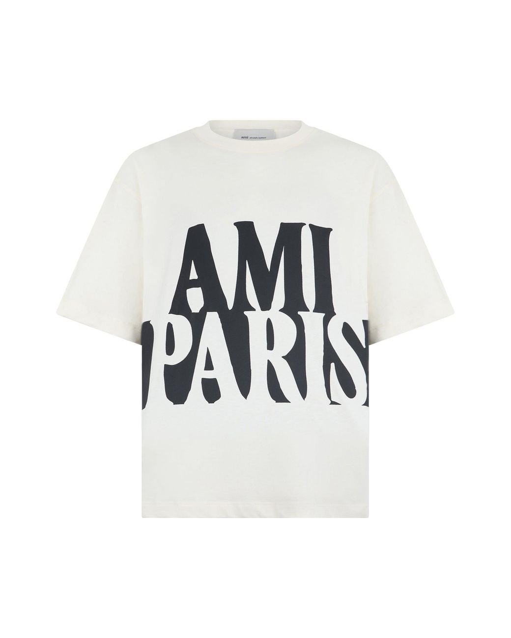 AMI White Cotton T-Shirt T-Shirts for men