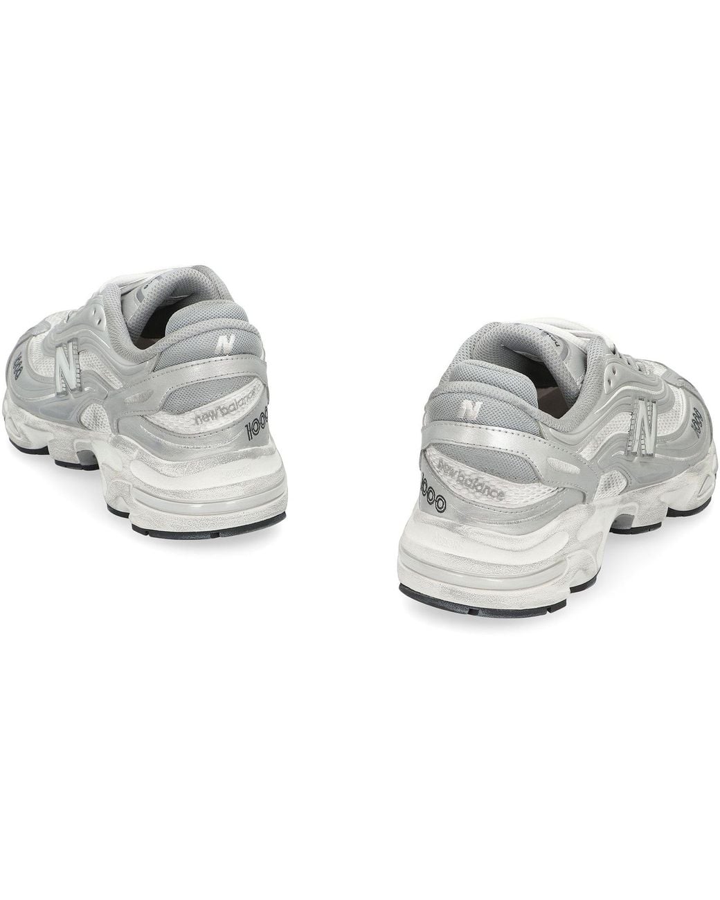 New Balance White Sneakers 1000 Leather Trainers for men