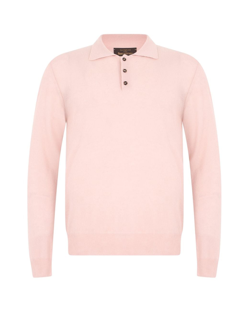 Slowear Pink Polo Neck Sweater for men