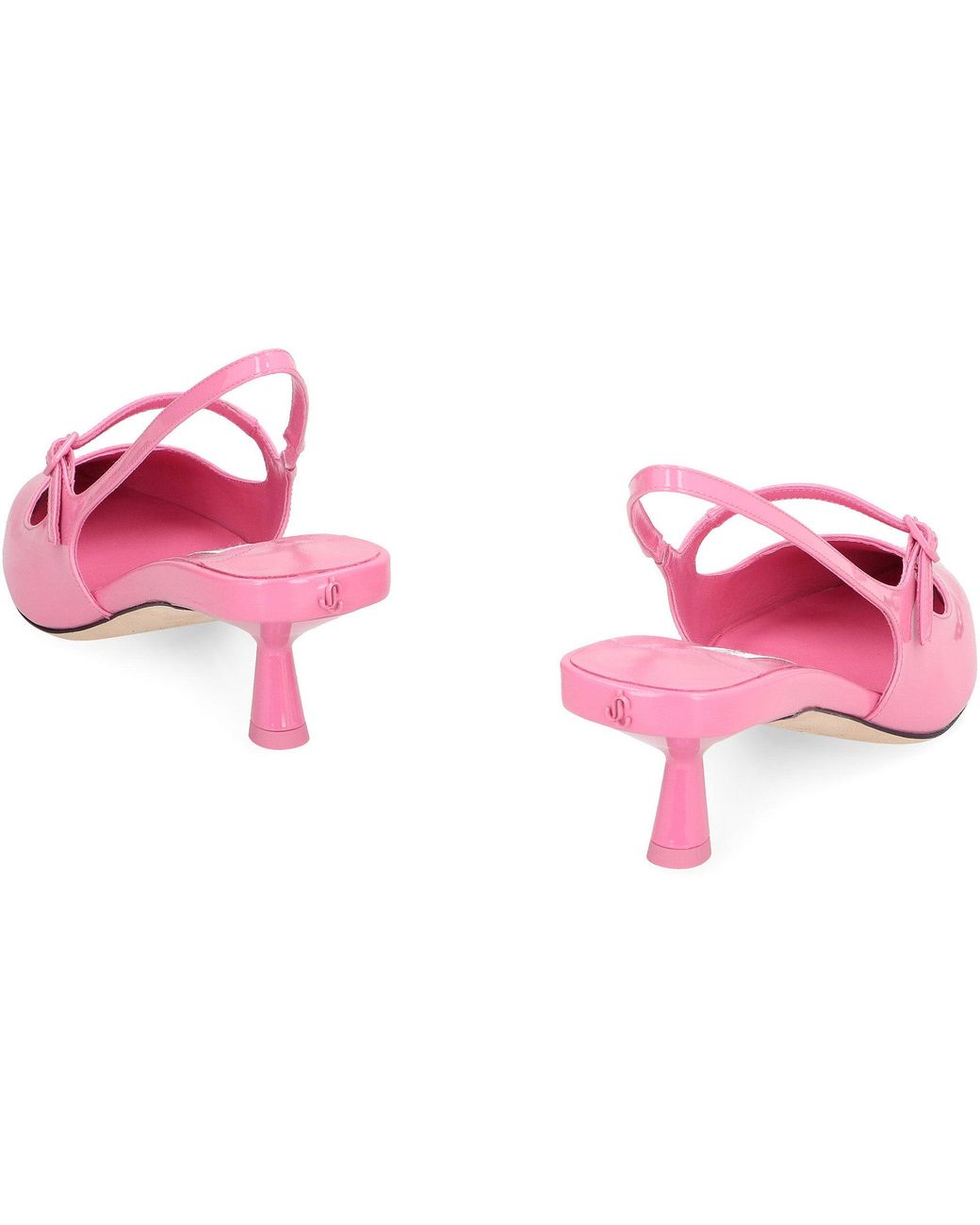 Jimmy Choo Pink Solid Pointed Toe Pumps