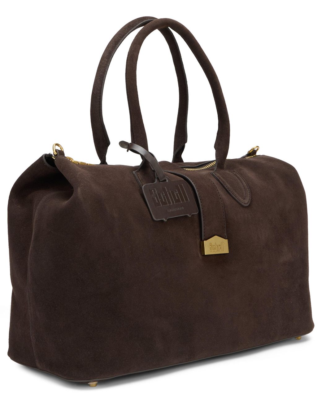 Schell Black Suede Handbag