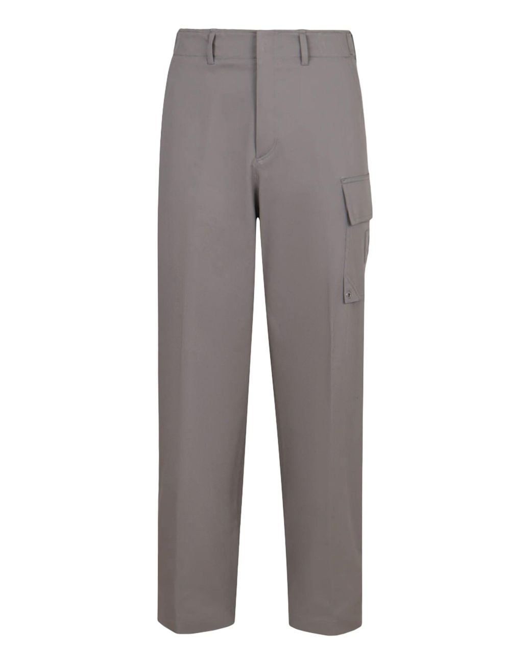 Fendi Gray Trousers In Gabardine Cotton for men