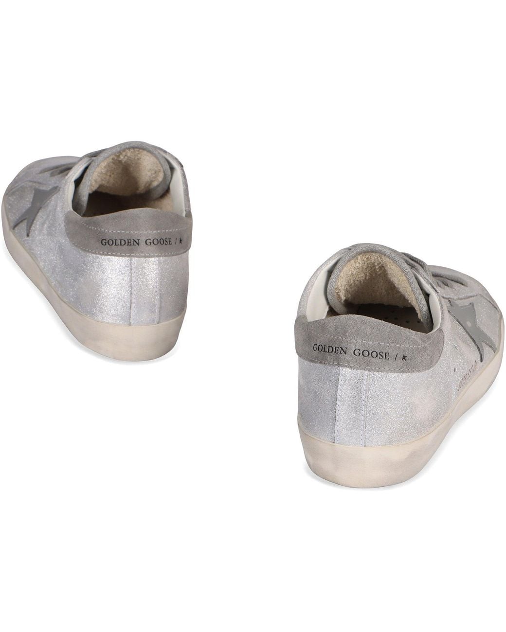 Golden Goose Deluxe Brand Metallic Sneakers Low-Top Super Star