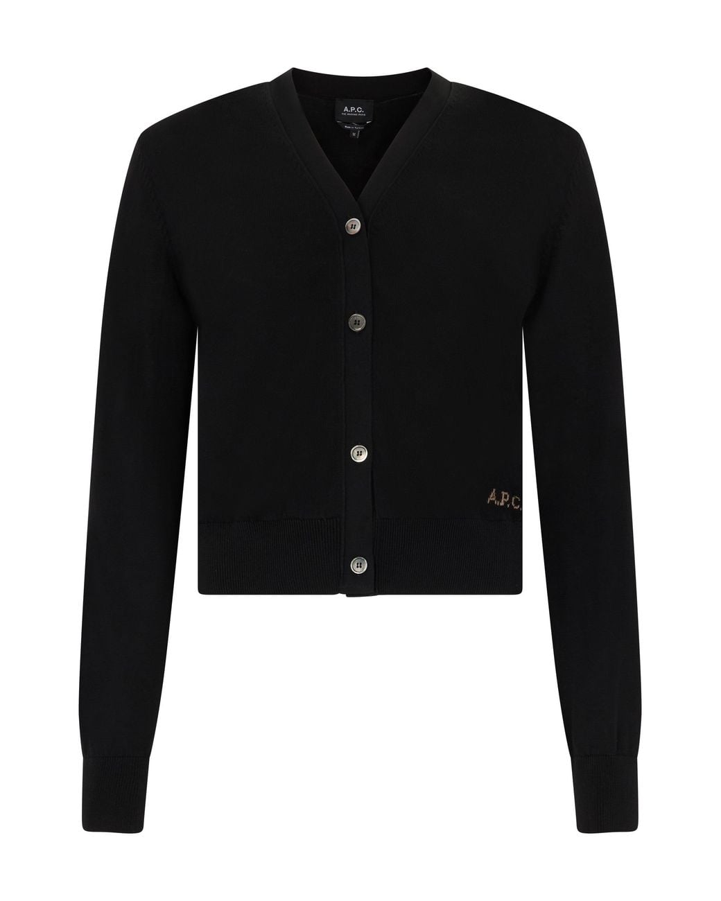 A.P.C. Black Crop Cardigan