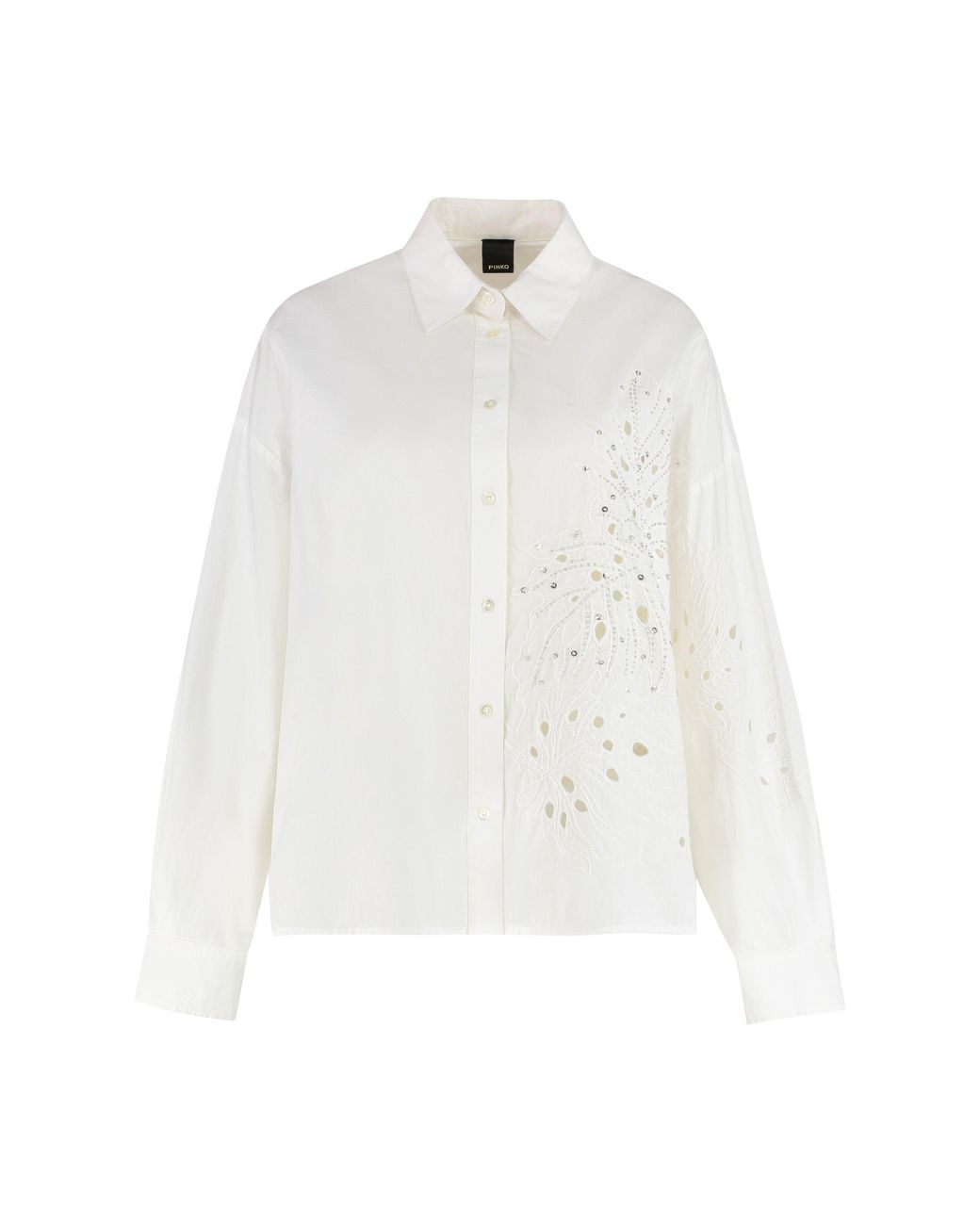 Pinko White Centoundici Cotton Shirt
