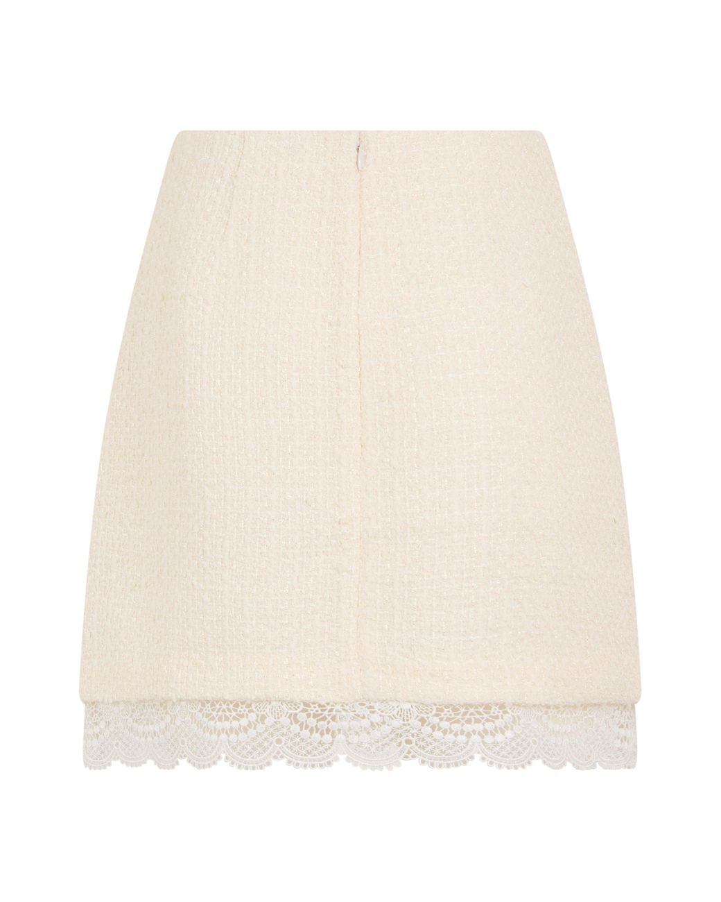 Self-Portrait Natural Short Skirt With Bows