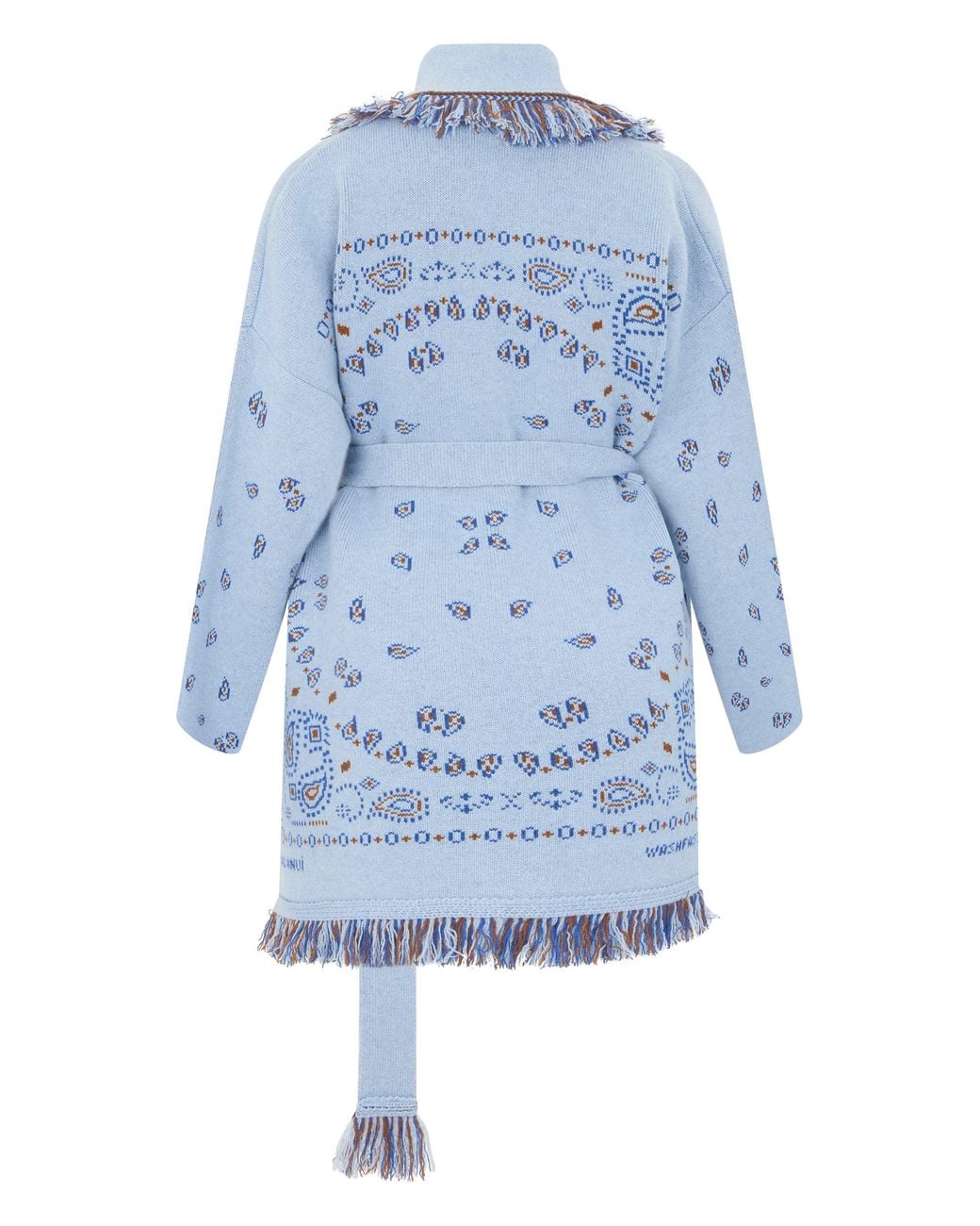 Alanui Blue Cardigan With Belt