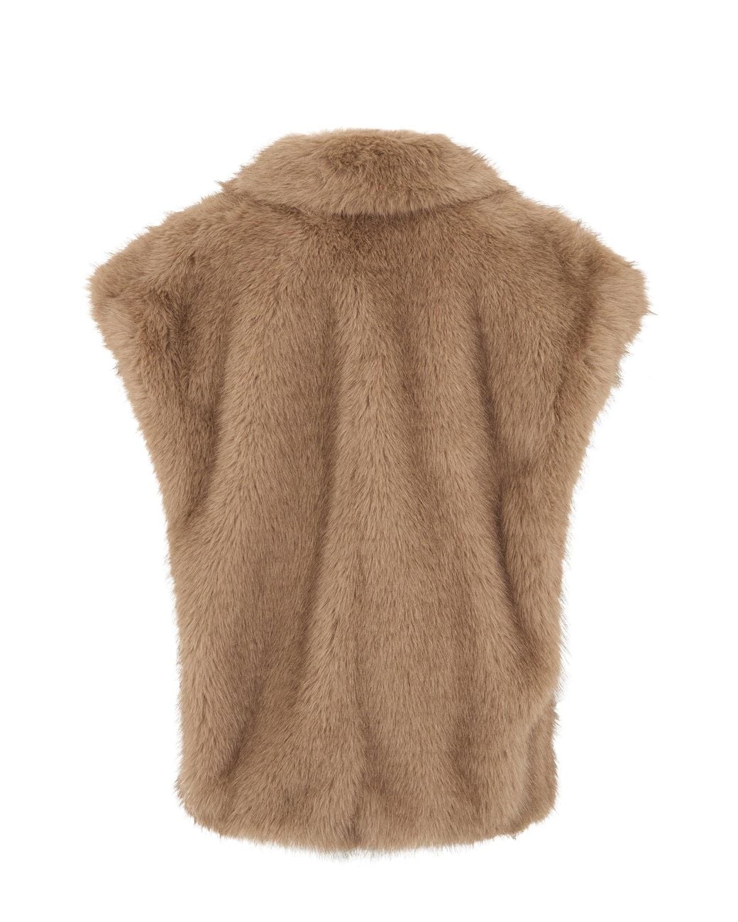 Stand Studio Brown Faux Fur Gilet