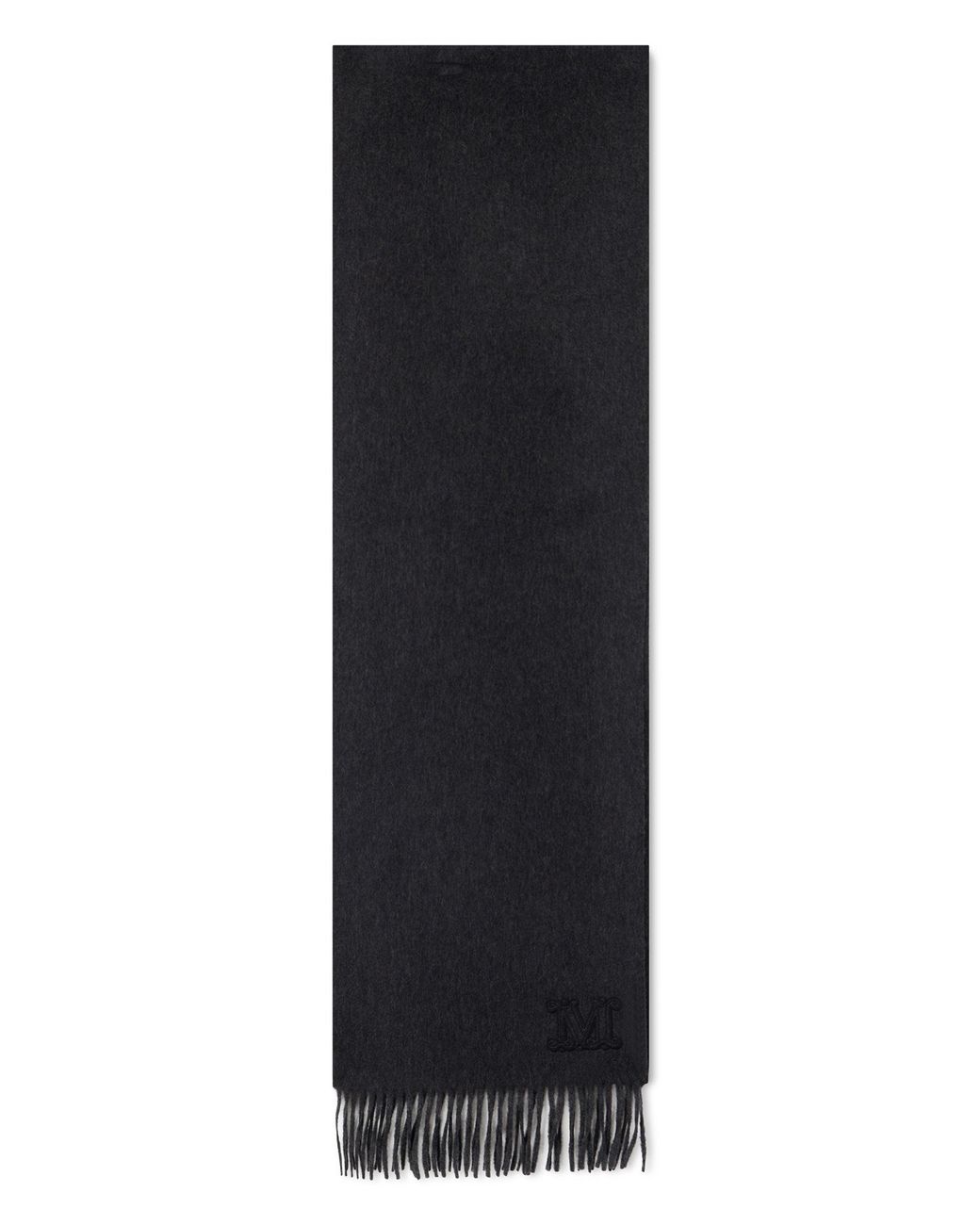 Max Mara Black Scarf With Fringes
