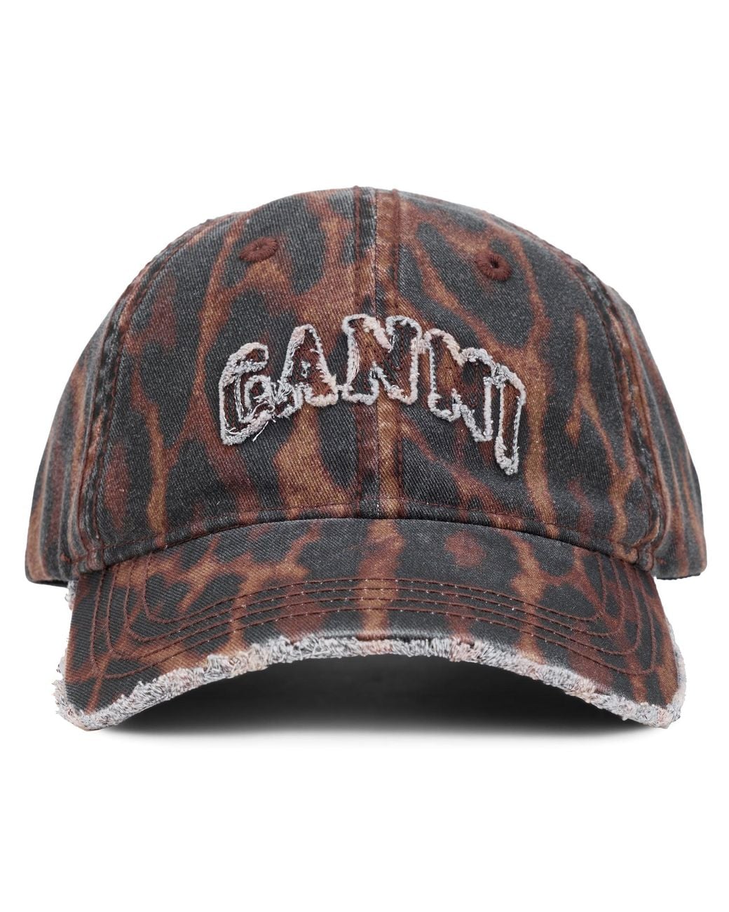Ganni Gray Cap With Logo