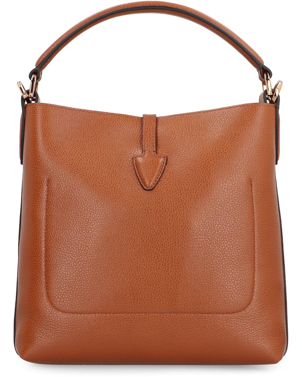 Tod's Brown T Timeless Leather Bucket Bag