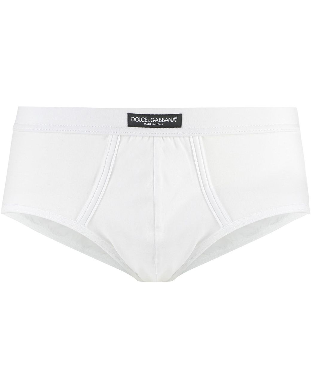 Dolce & Gabbana White Plain Color Briefs for men