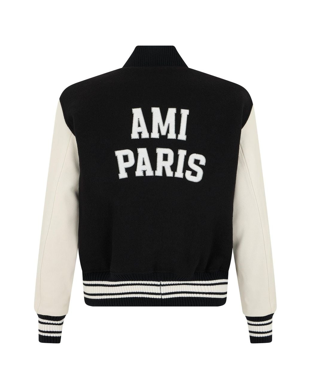 AMI Black Varsity Jacket for men