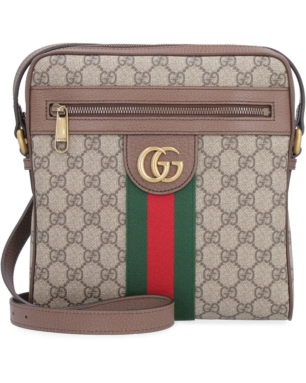Gucci White Ophidia Gg Supreme Shoulder Bag Main: Polyurethane Messenger for men