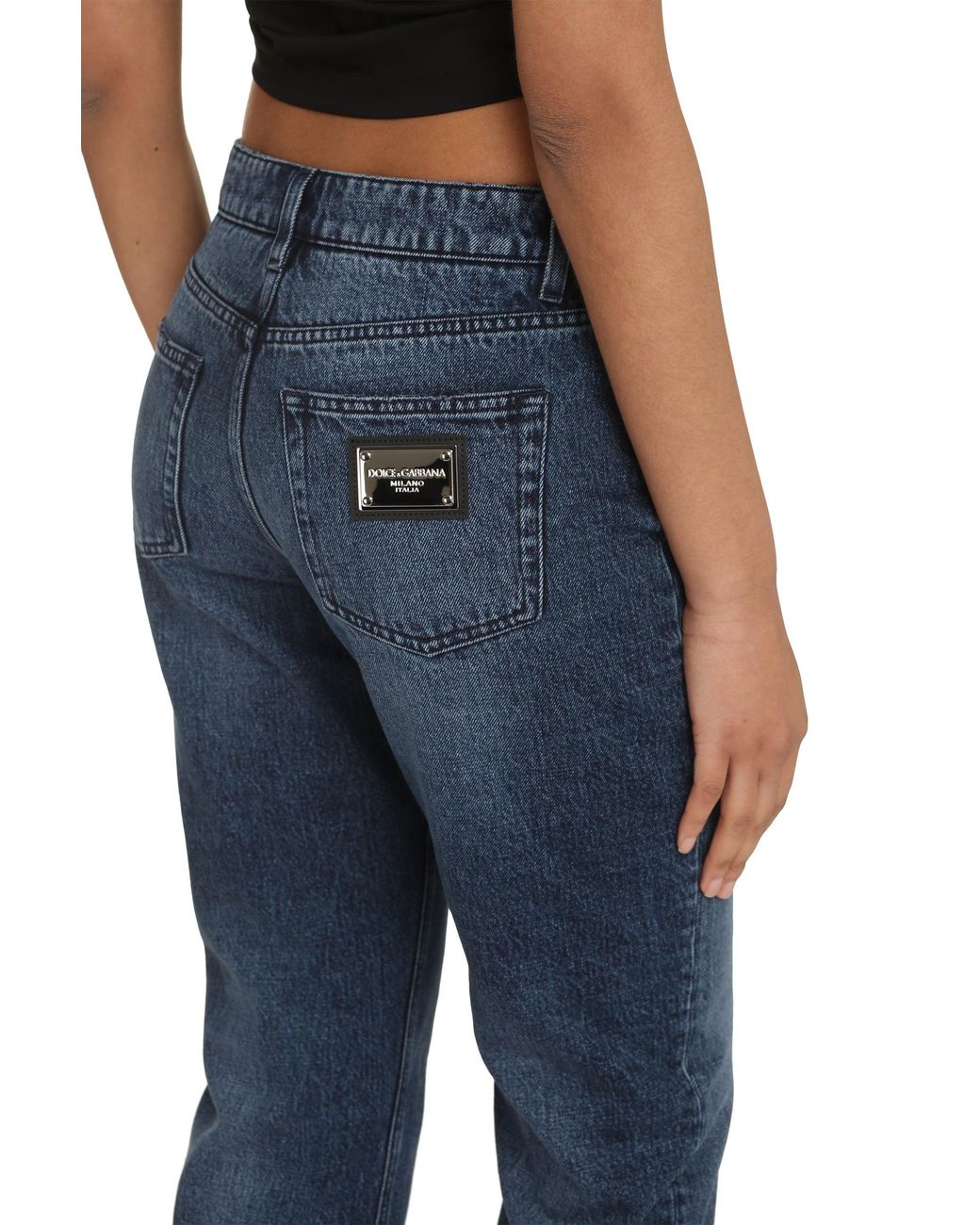 Dolce & Gabbana Blue Boyfriend Jeans