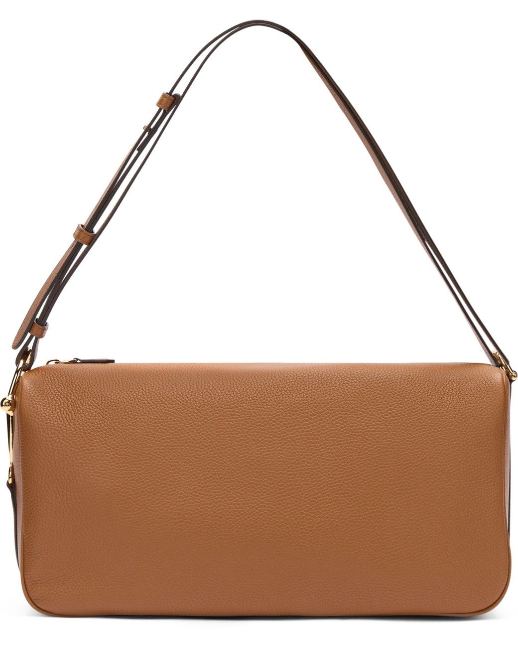 Gucci Brown Large Shoulder Bag Half Horsebit
