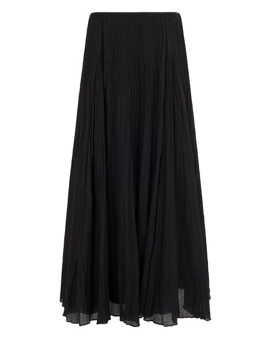 Vince Black Long Pleated Skirt