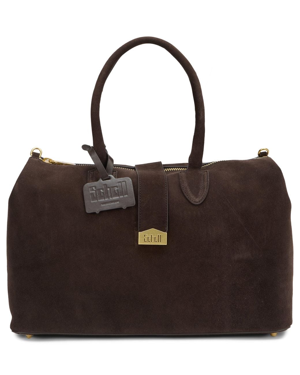 Schell Black Suede Handbag