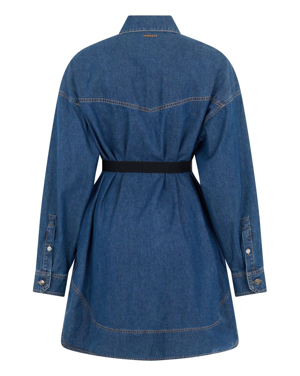 Versace Blue Dress With Buttons