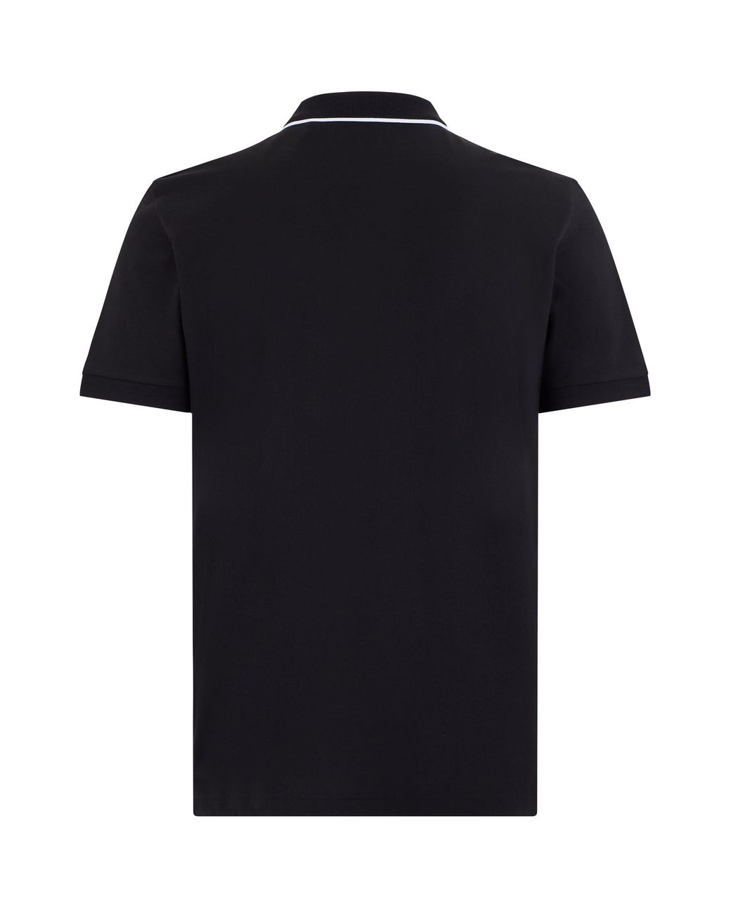 Boss Black Cotton Polo With Zip for men