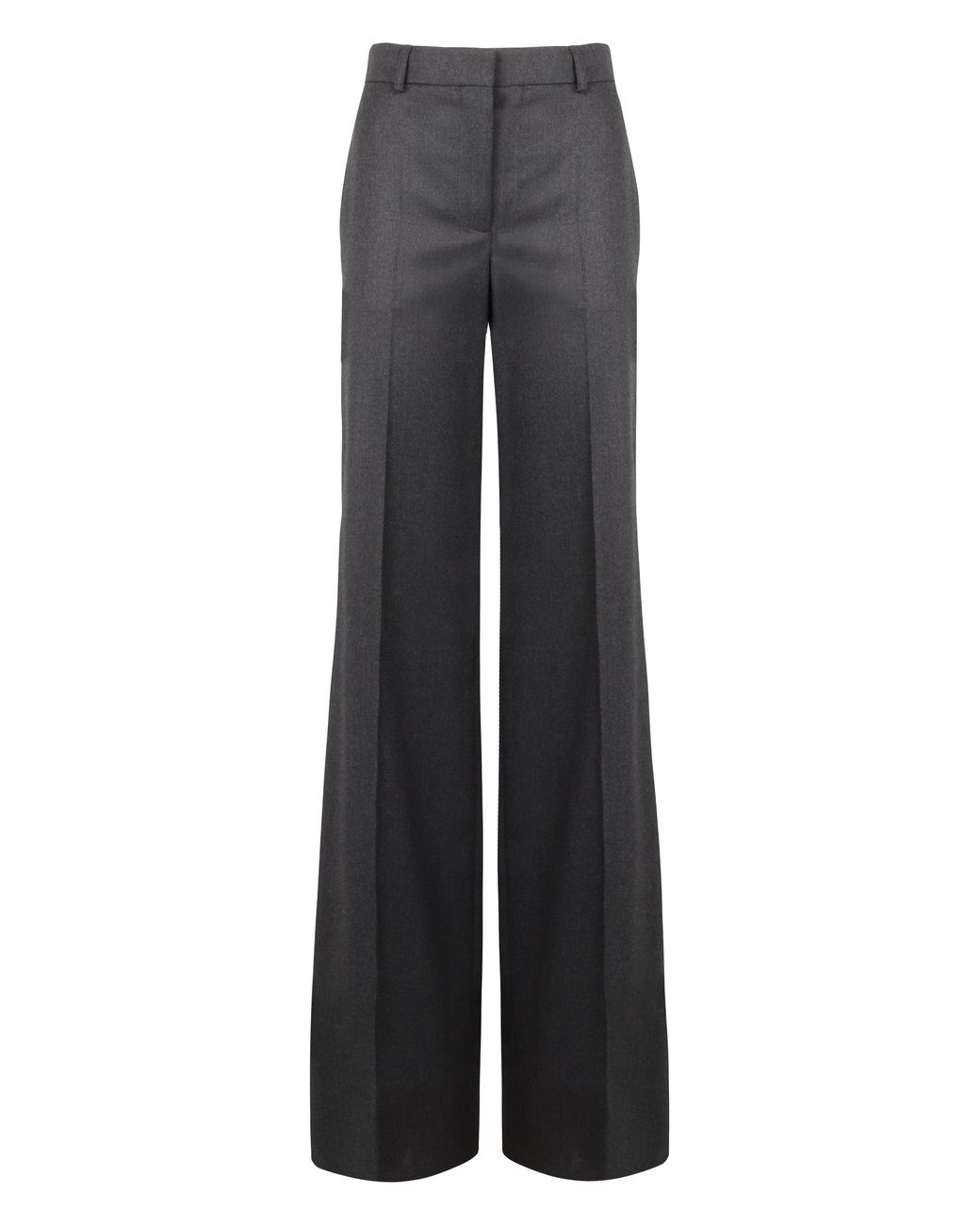 Stella McCartney Gray Trousers Flared Wool Wide-Leg