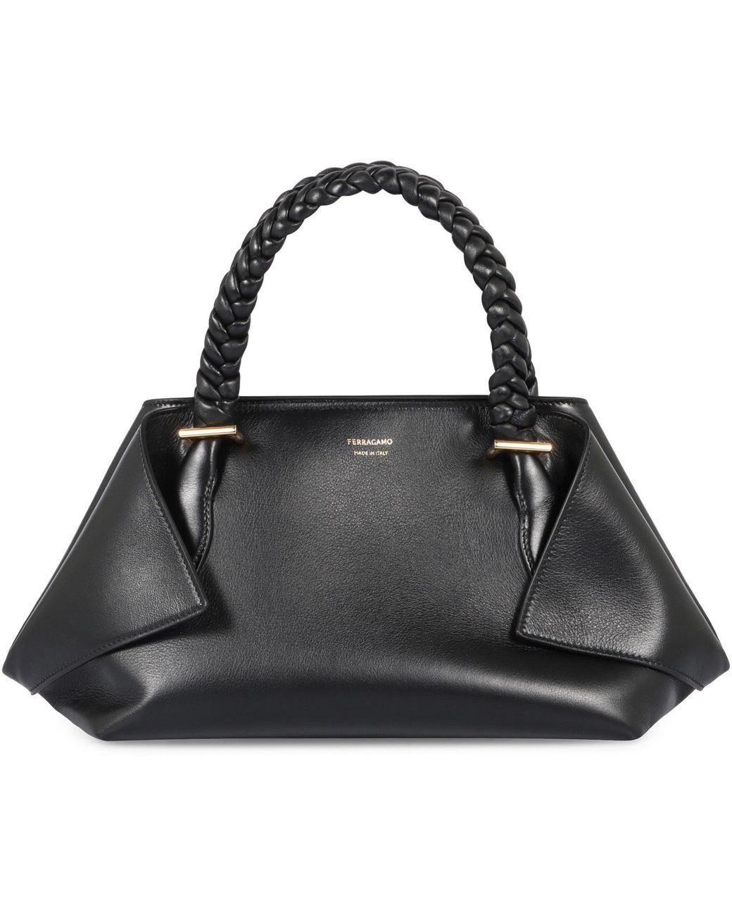Ferragamo Black Leather Handbag