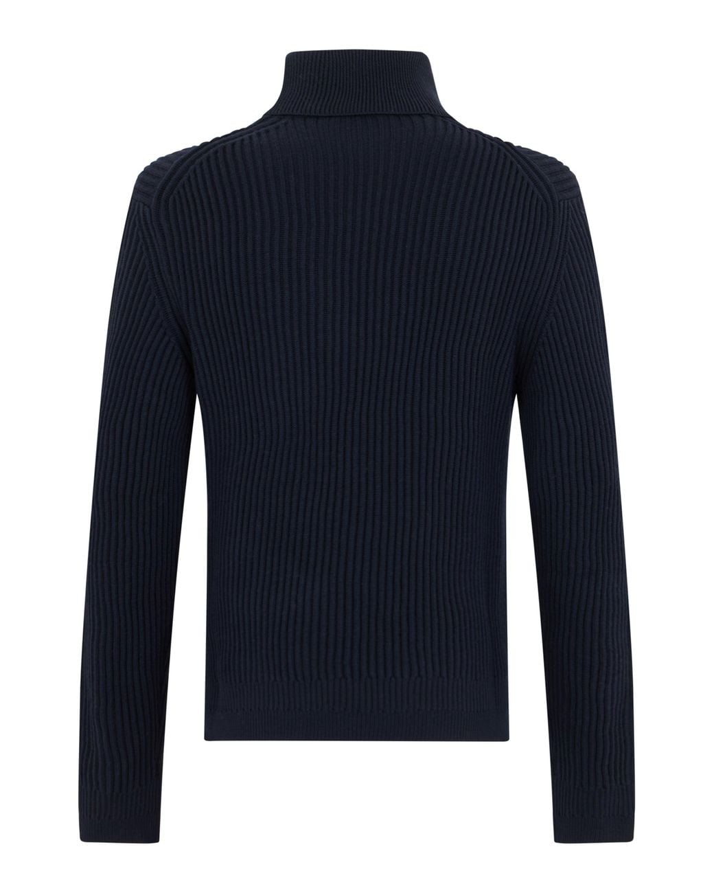 Slowear Blue Sweater With High Collar for men