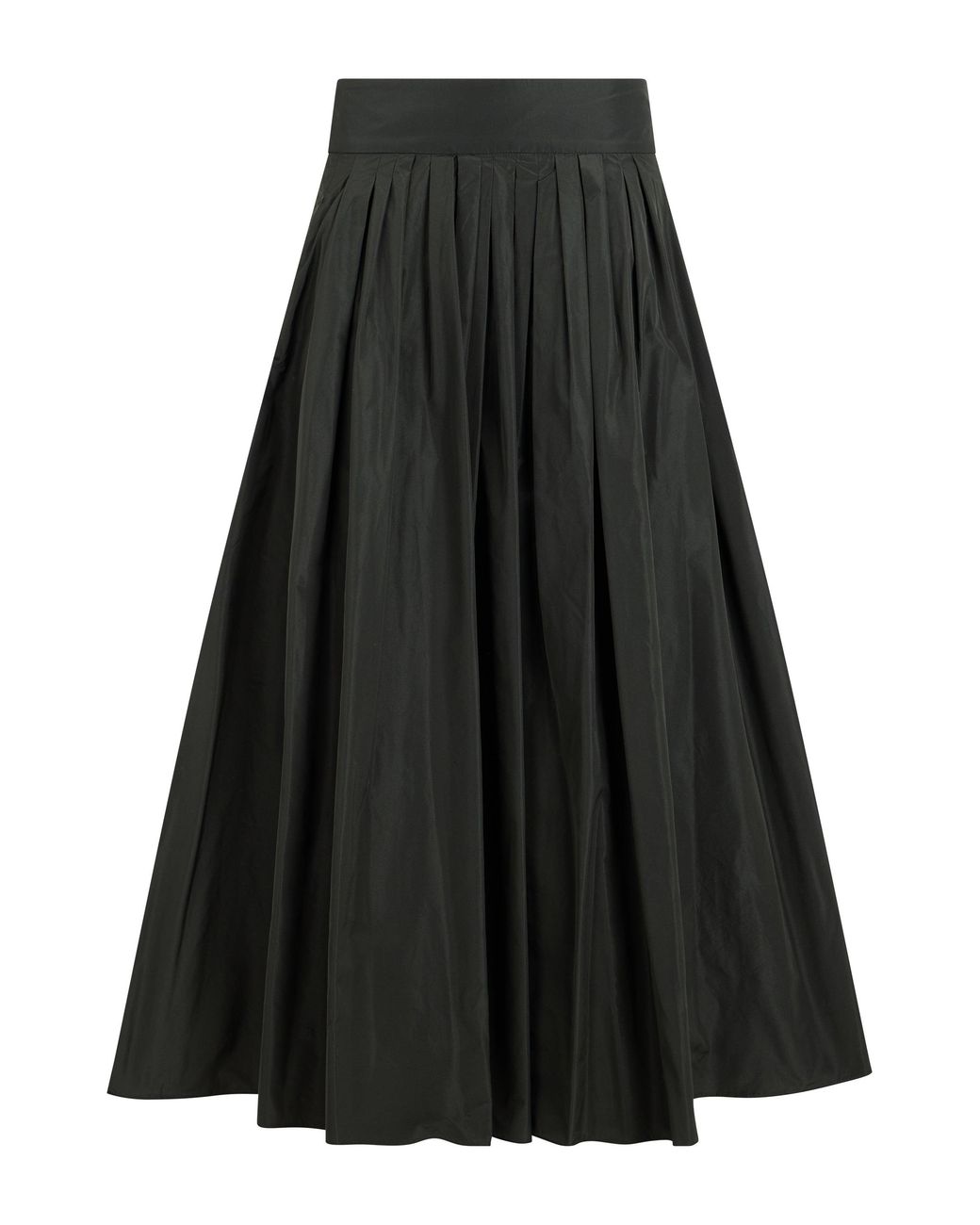 Max Mara Black Long Pleated Skirt