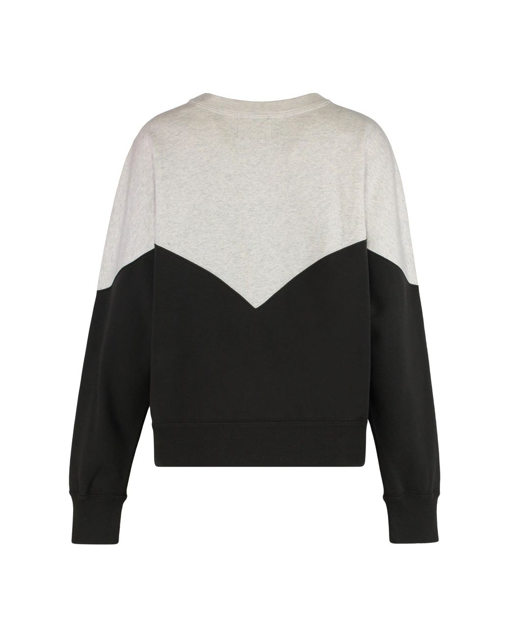 Isabel Marant Black Houston Cotton-Blend Crewneck Sweatshirt Sweatshirts