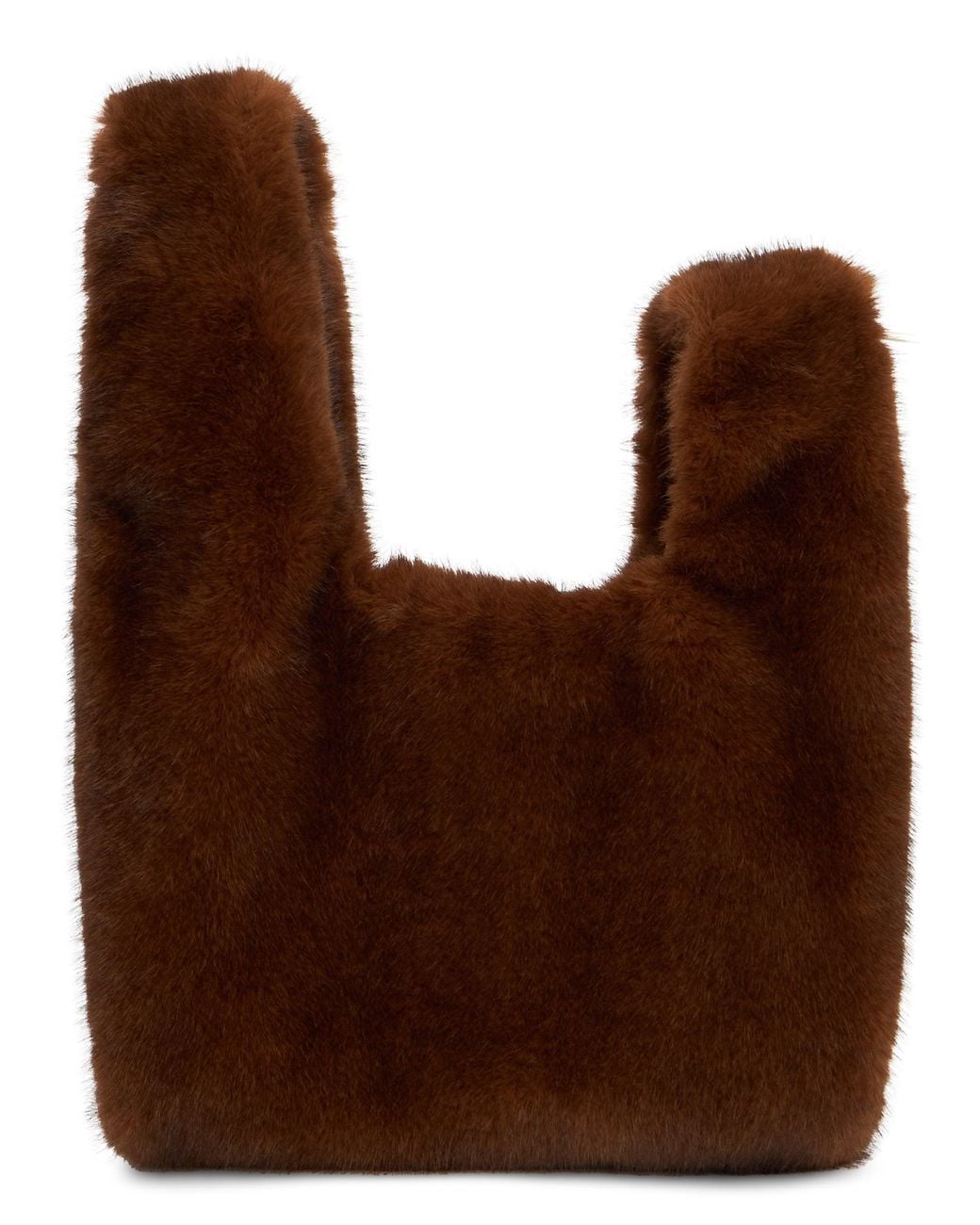 Herno Brown Faux Fur Bag
