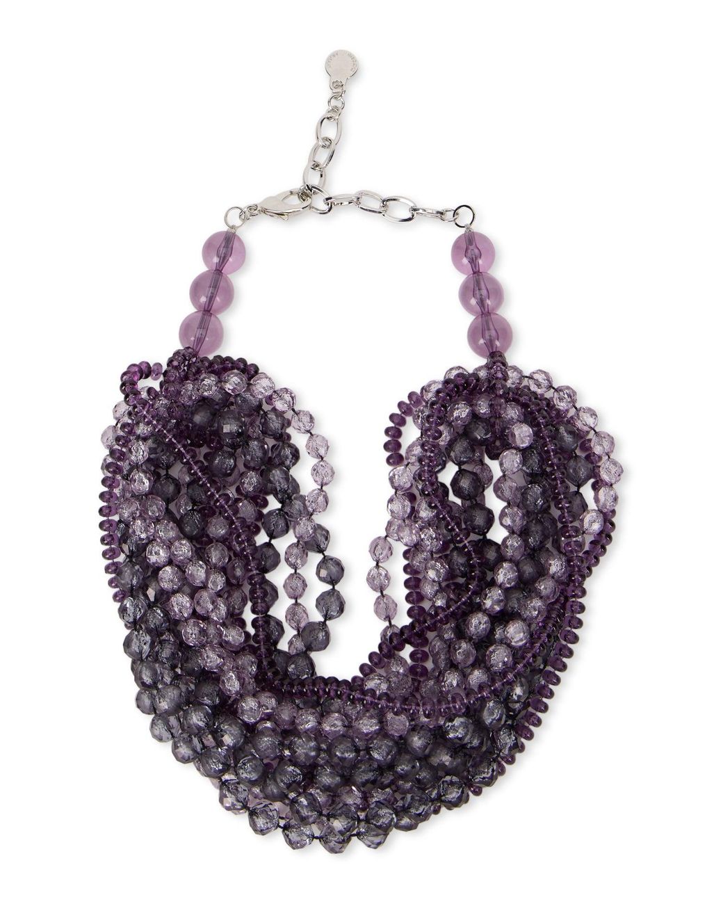 Emporio Armani Pink Multi-Strand Collar For Beads