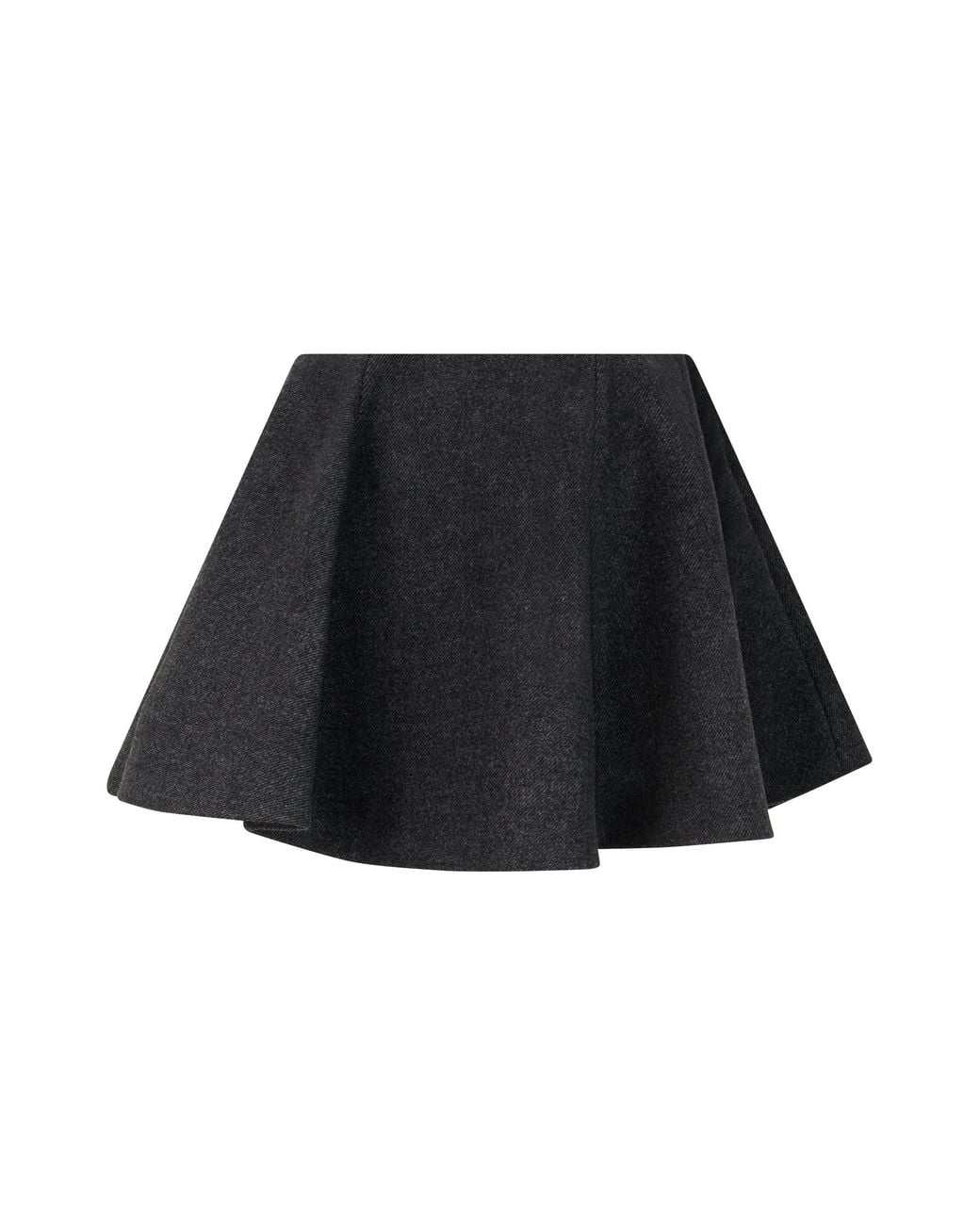 Ganni Black Skirt Wool
