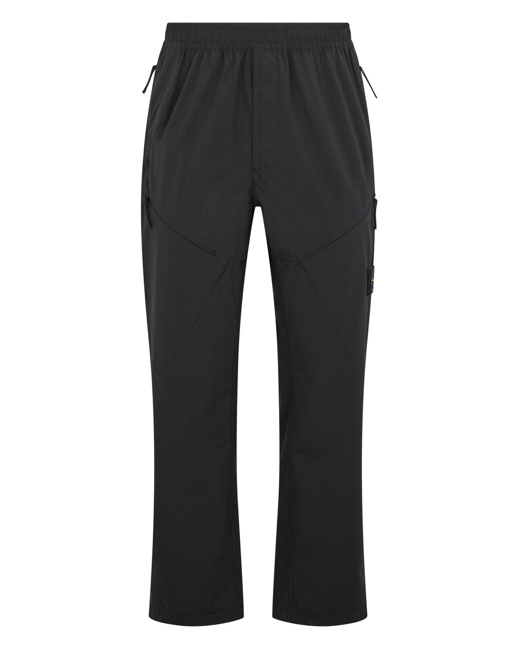 Stone Island Black Sport Pants With Zipper for men