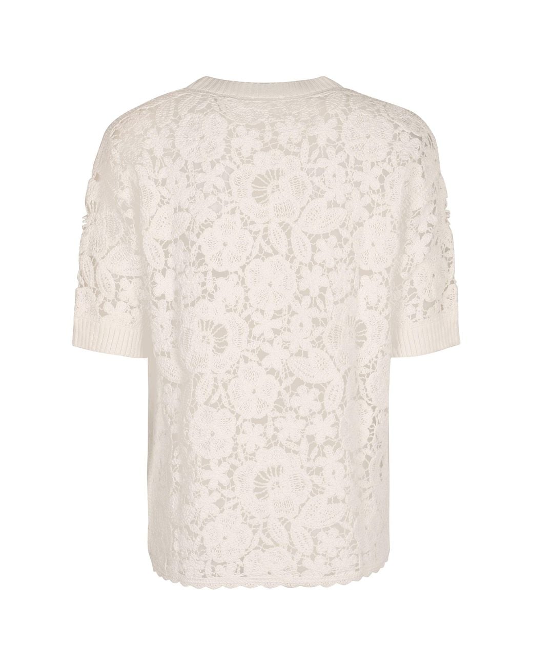 P.A.R.O.S.H. White Lace Blouse